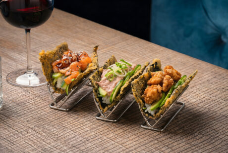 6. Sushi Taco Kombi (Lachs,Hähnchen,Thunfisch)